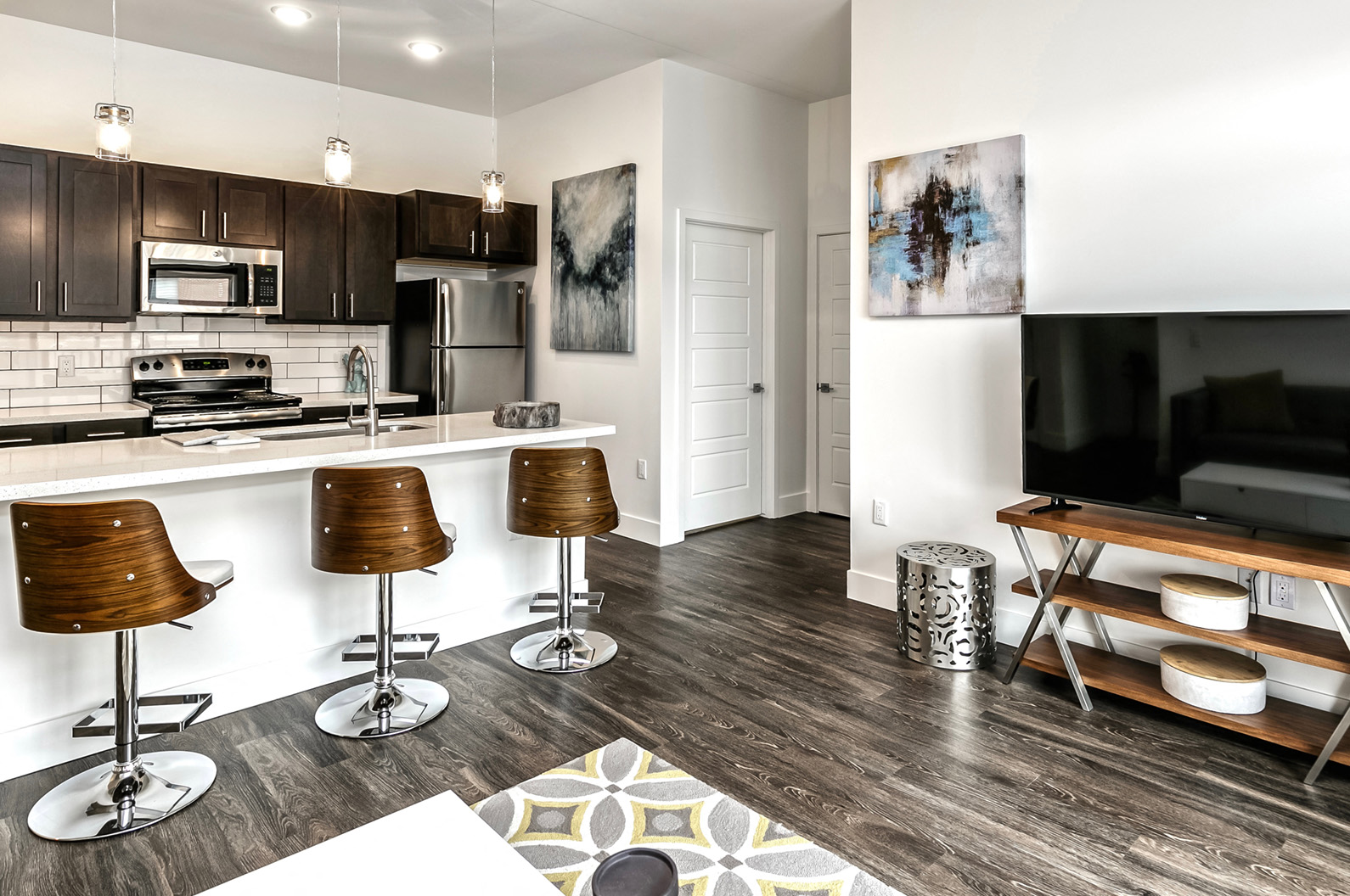 contemporary kitchens at 1415 @ The Yard, Nebraska
