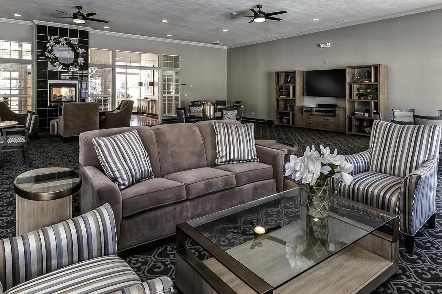 Third Floor Community Clubhouse at Lakeside Hills in Omaha, NE Lakeside Hills Apartments Clubhouse