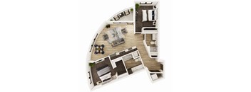 2 Bedroom, 2 Bathroom - 1055 SF C