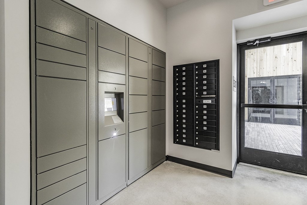 Package lockers at 202 Railside in Springdale, AR