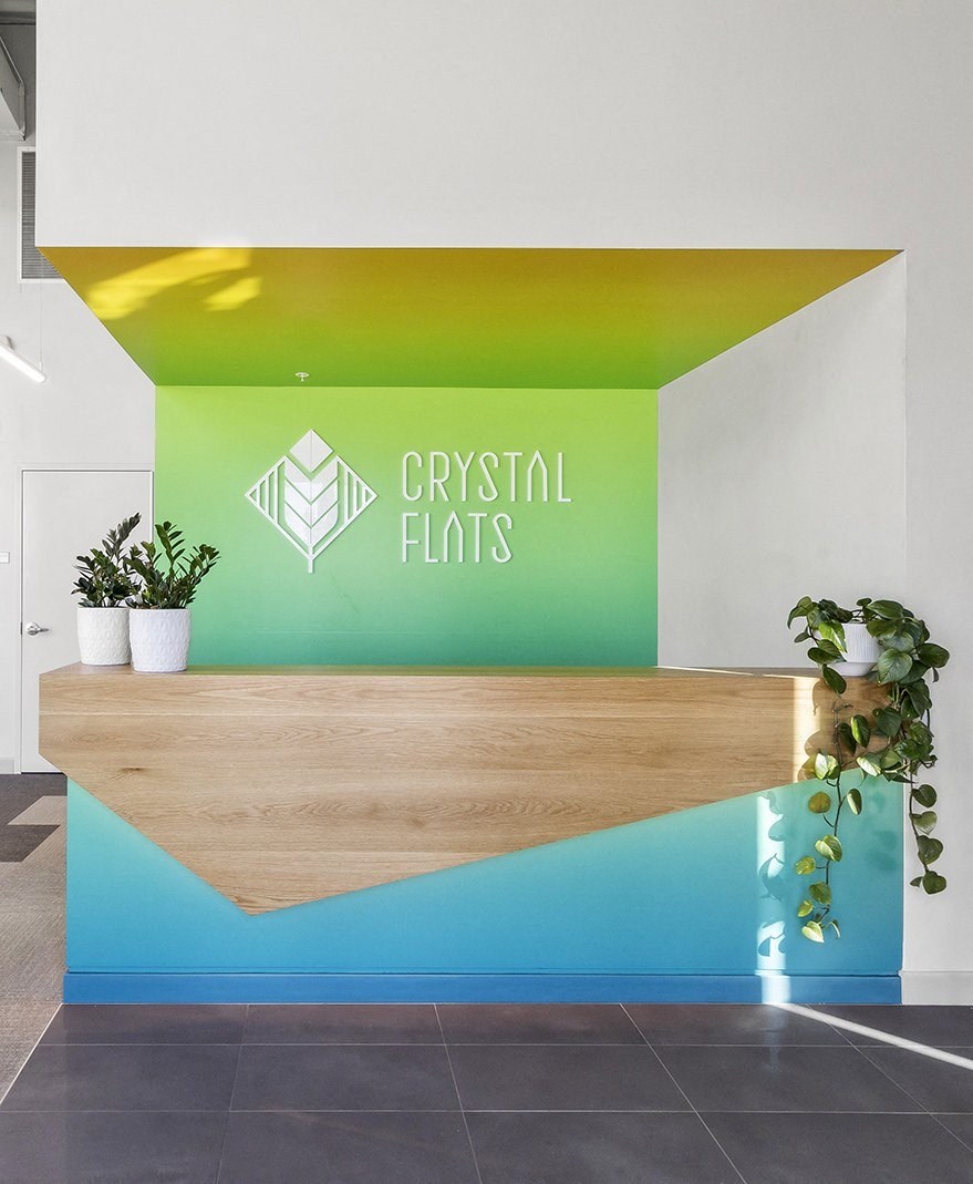 Concierge desk at Crystal Flats in Bentonville, AR