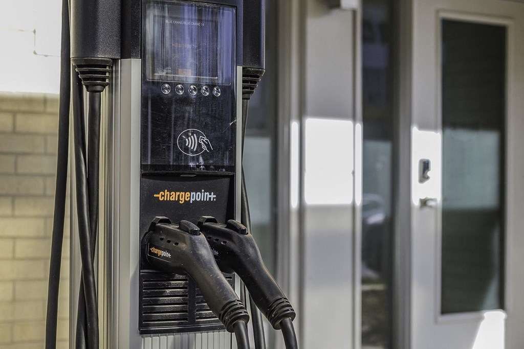 EV Charging Stations at Crystal Flats in Bentonville, AR