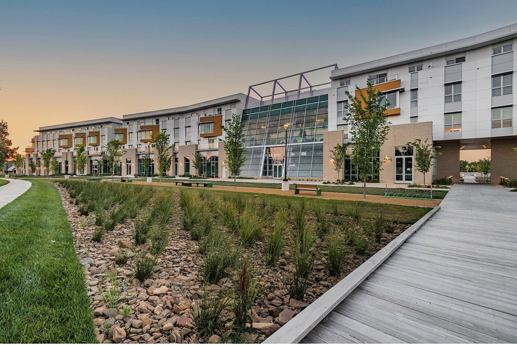 Property exterior at Crystal Flats in Bentonville, AR