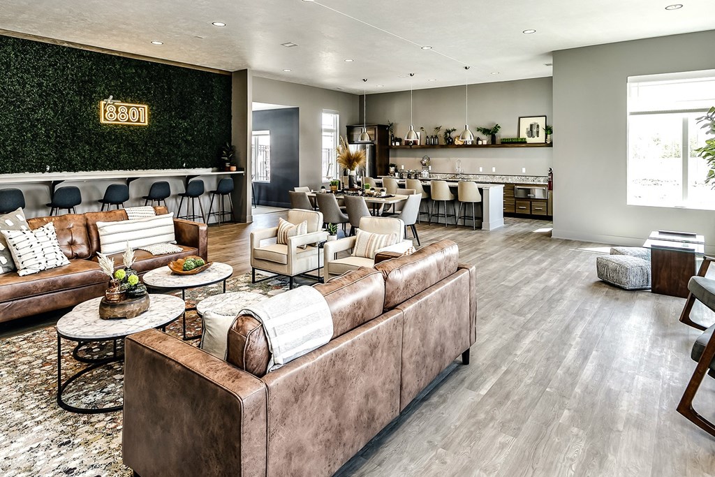 Community clubhouse at The 8801 in Lincoln, NE