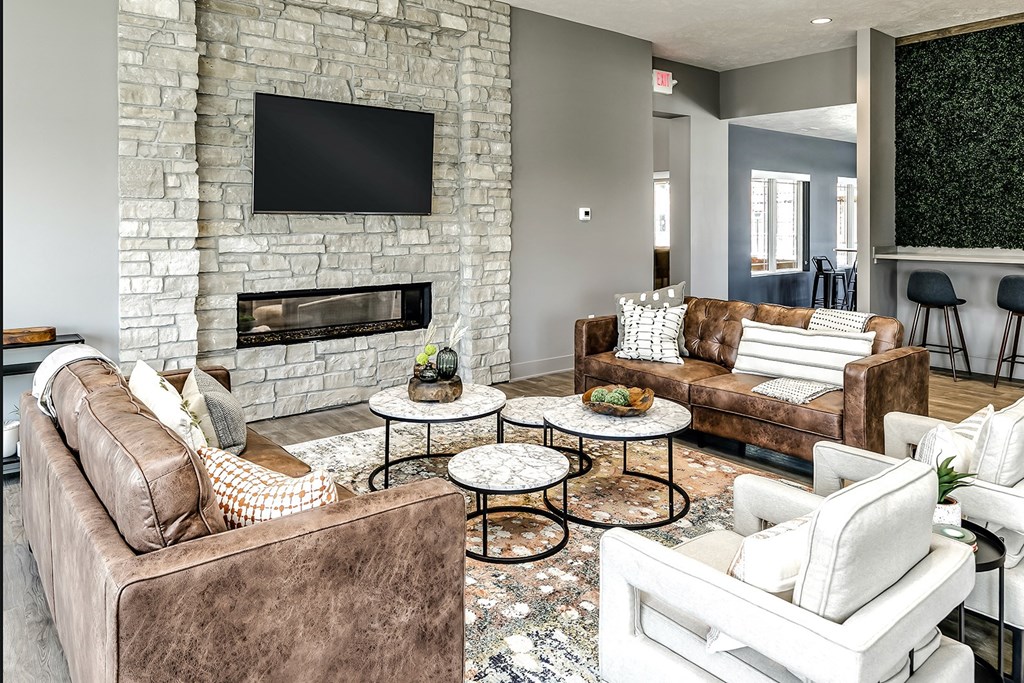 Community clubhouse at The 8801 in Lincoln, NE