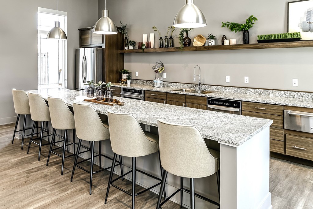 Community clubhouse at The 8801 in Lincoln, NE