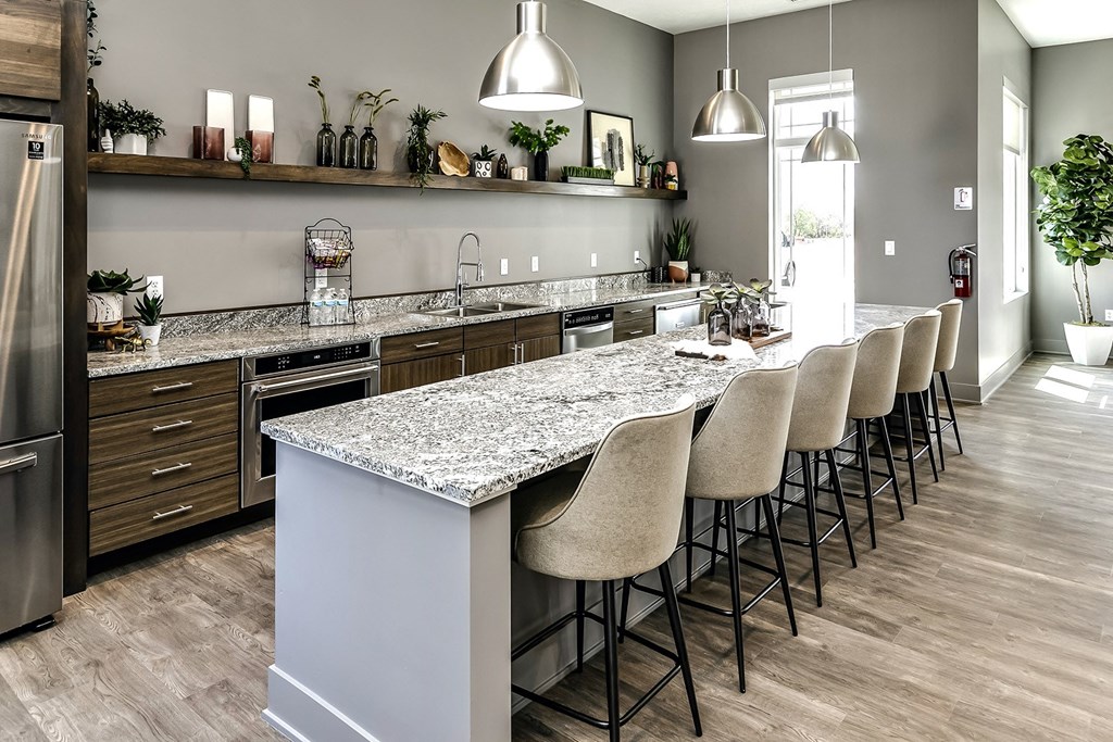 Community clubhouse at The 8801 in Lincoln, NE