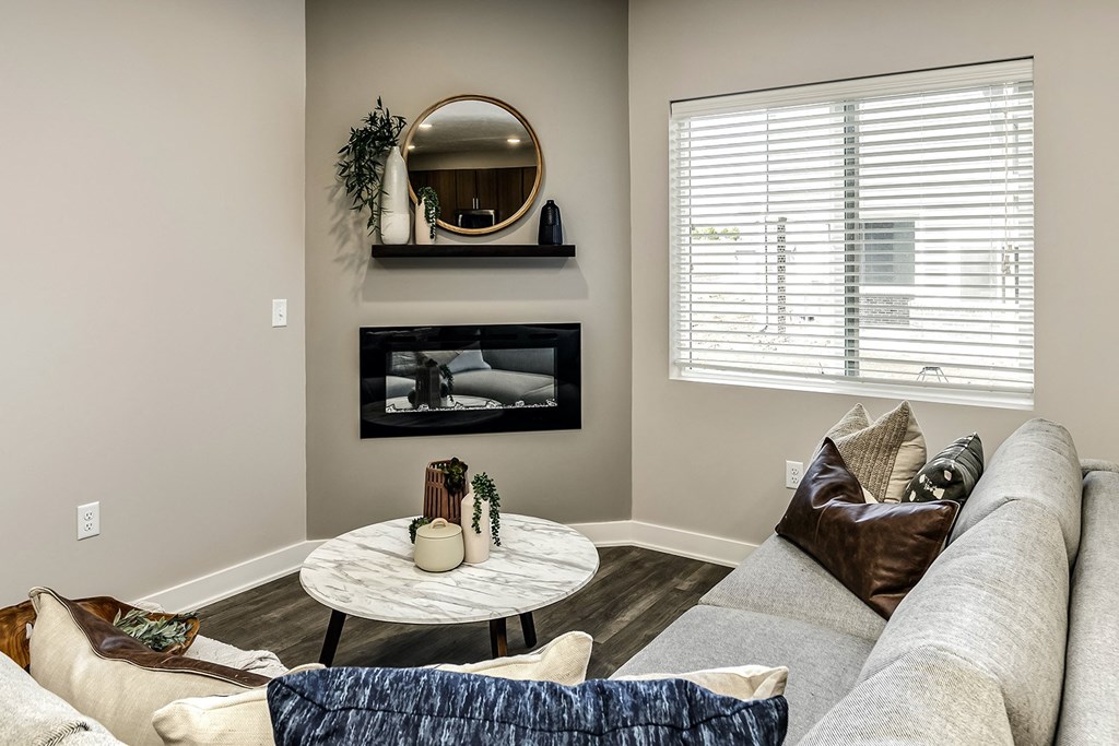 Studio, 1, 2 and villa-style homes featuring stainless steel appliances, granite coutertops, plank flooring, and many other amazing amenities at The 8801 in Lincoln, NE.