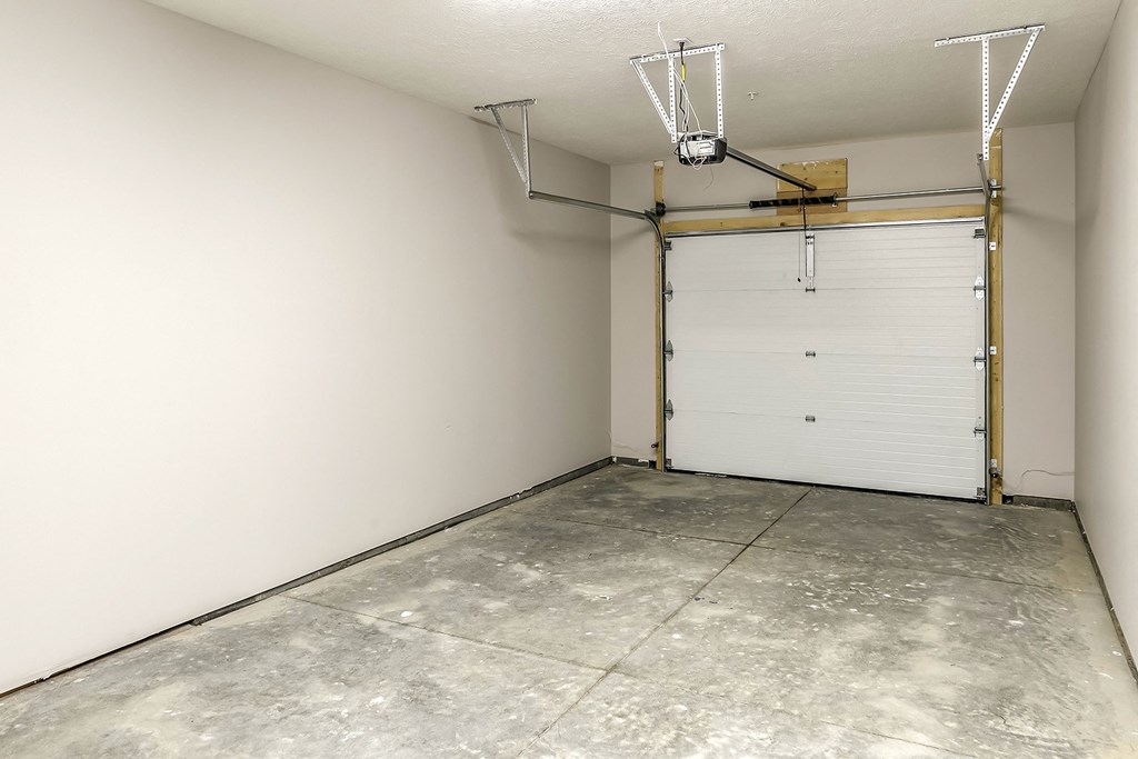 Private attached garages at The 8801 in Lincoln, nE