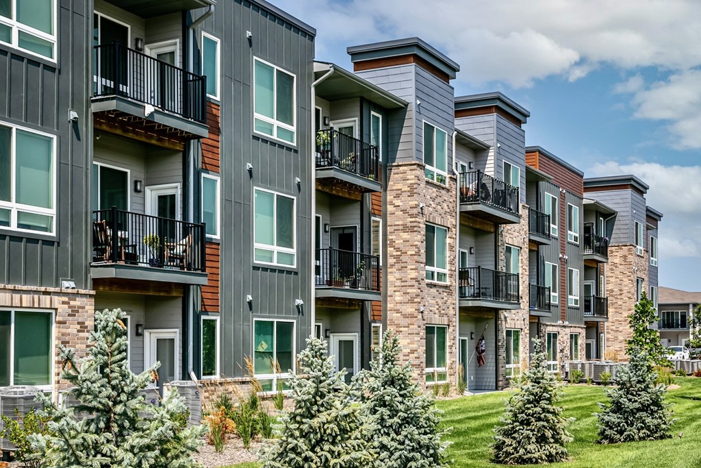 Property exterior at AXIS apartments in Papillion, NE