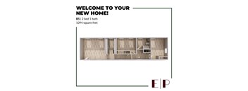 A floor plan for a new home with a bathroom and a living area.