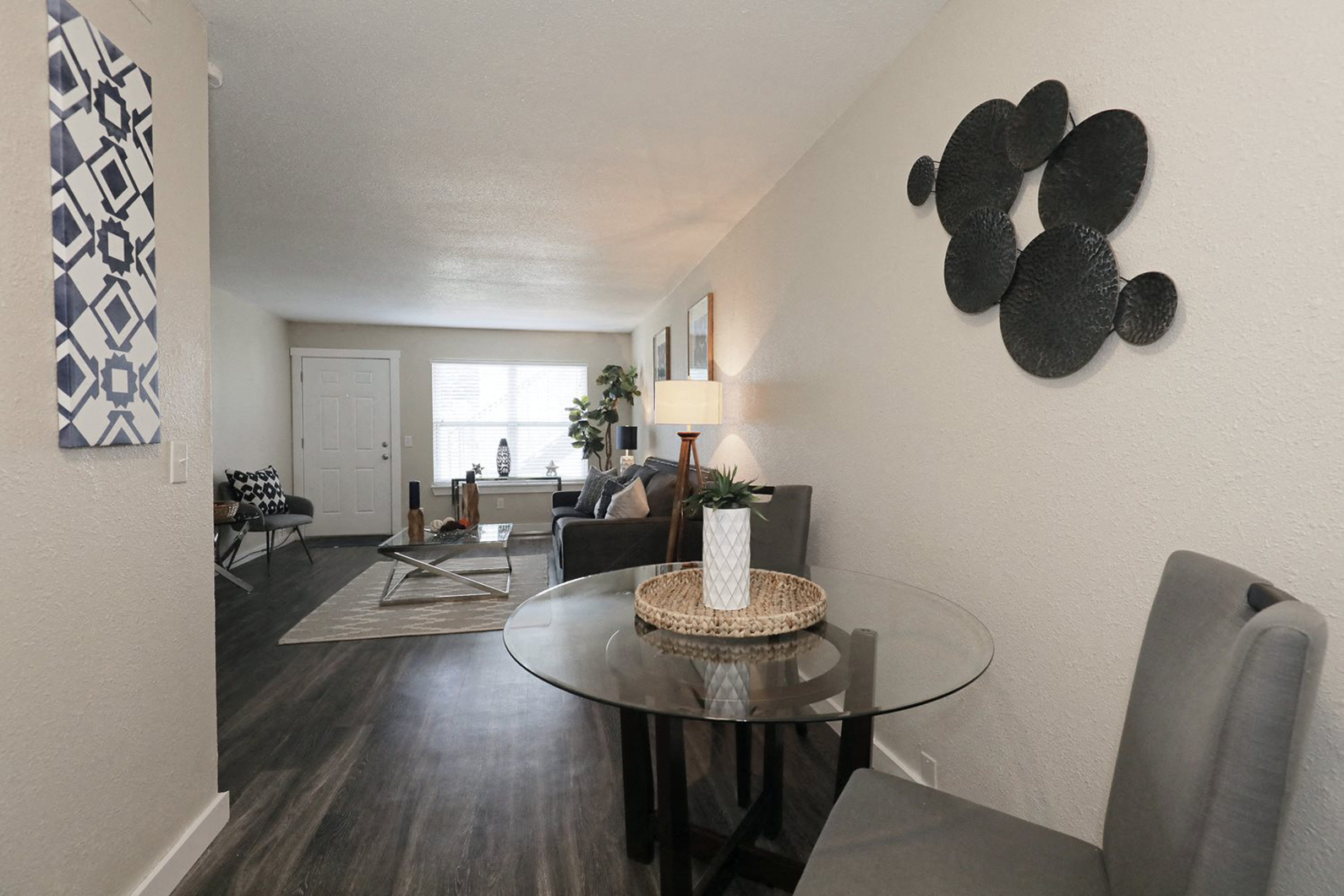 Studio, one and two bedroom apartment homes at Bennett Pointe Apartments in Edmond, OK