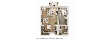 1 Bed, 1 Bath - 810 SF - C