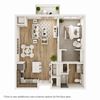 1 Bed, 1 Bath - 810 SF - C