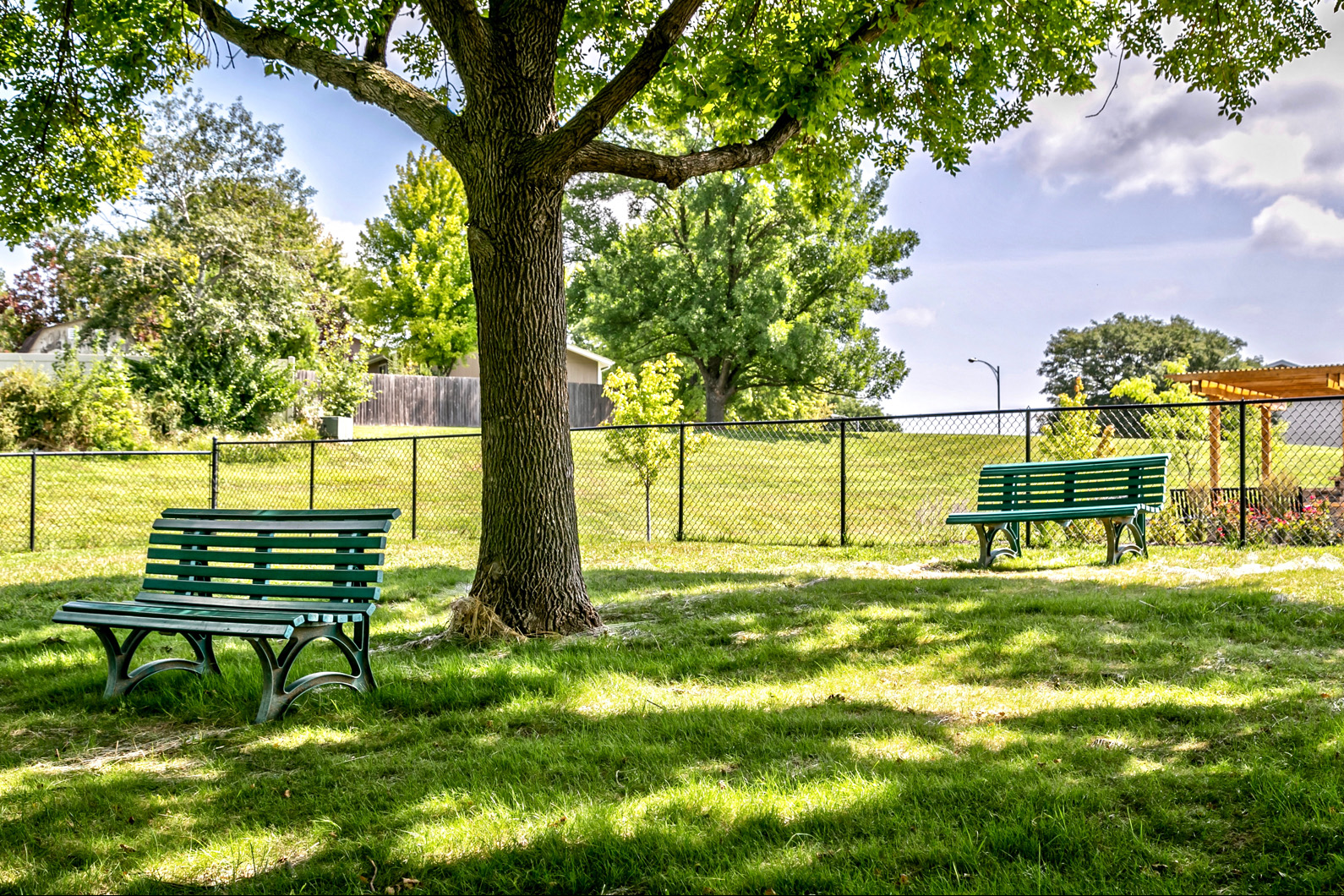 Dog park at Club at Highland Park Apartments, Omaha, NE