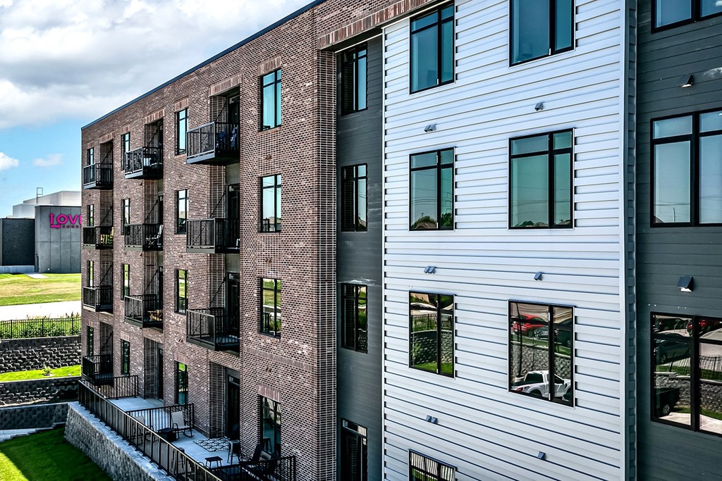 Property exterior at The Dalmore Apartments in Omaha, NE