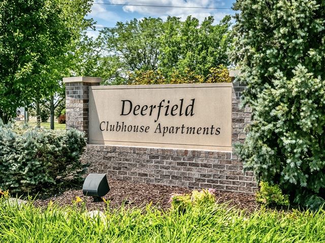 Property Signage at Deerfield Clubhouse Apartments in Fremont, NE - Photo Gallery 1