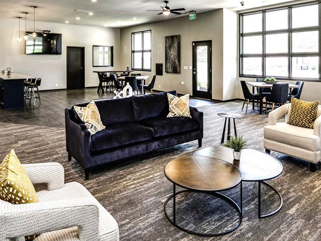 Community clubhouse at Deerfield Clubhouse Apartments in Fremont, NE