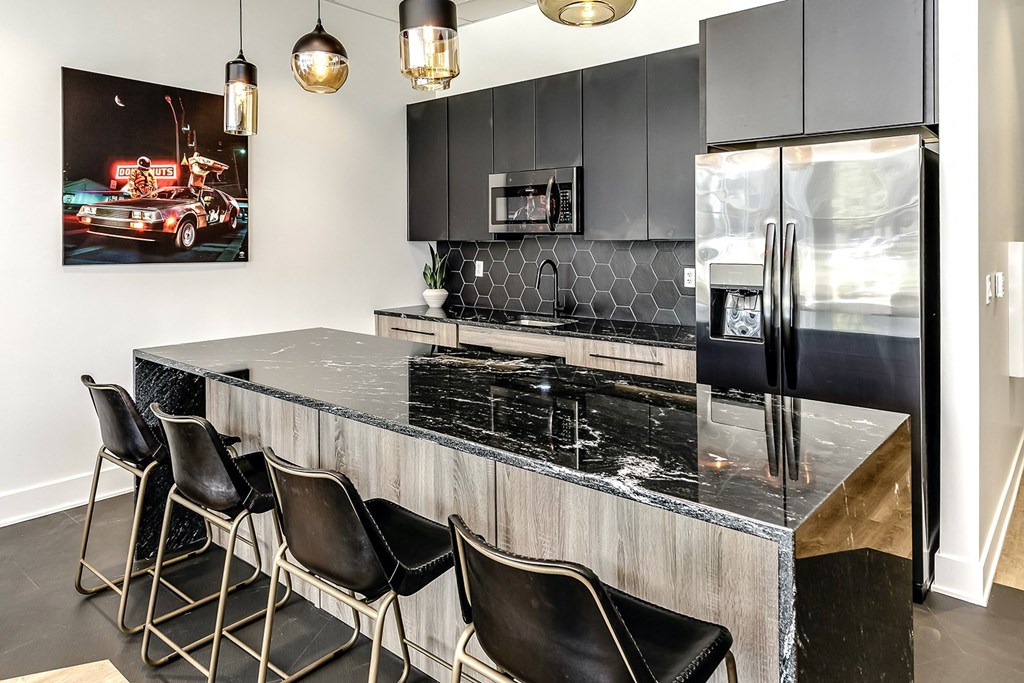 Luxury community room at Edge 204 in Omaha, NE