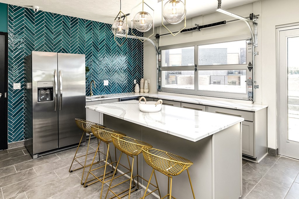 Luxury community room at Edge 204 in Omaha, NE