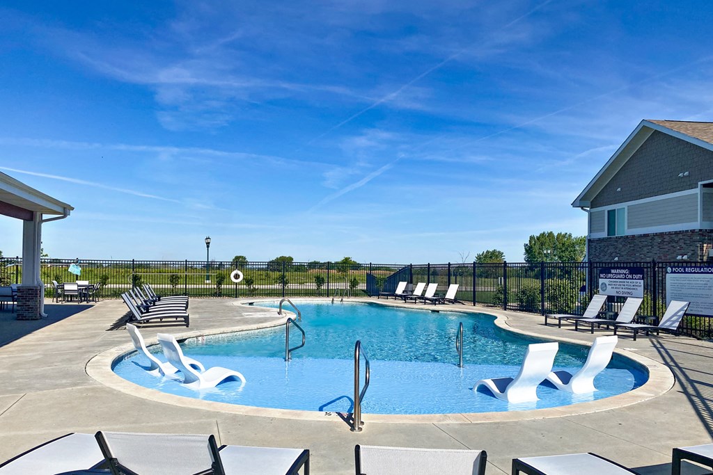 Sparkling Pool at East Lake Flats in Lincoln, NE