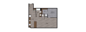 The Imperial Floor Plan at Benson Lights Apartments in Omaha, NE