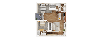A detailed floor plan of a house showing all rooms and their layouts.