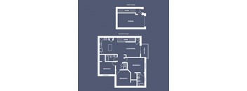 Three Bed - Two Bath 1,343 SF Floor Plan at The Arno in Omaha , NE