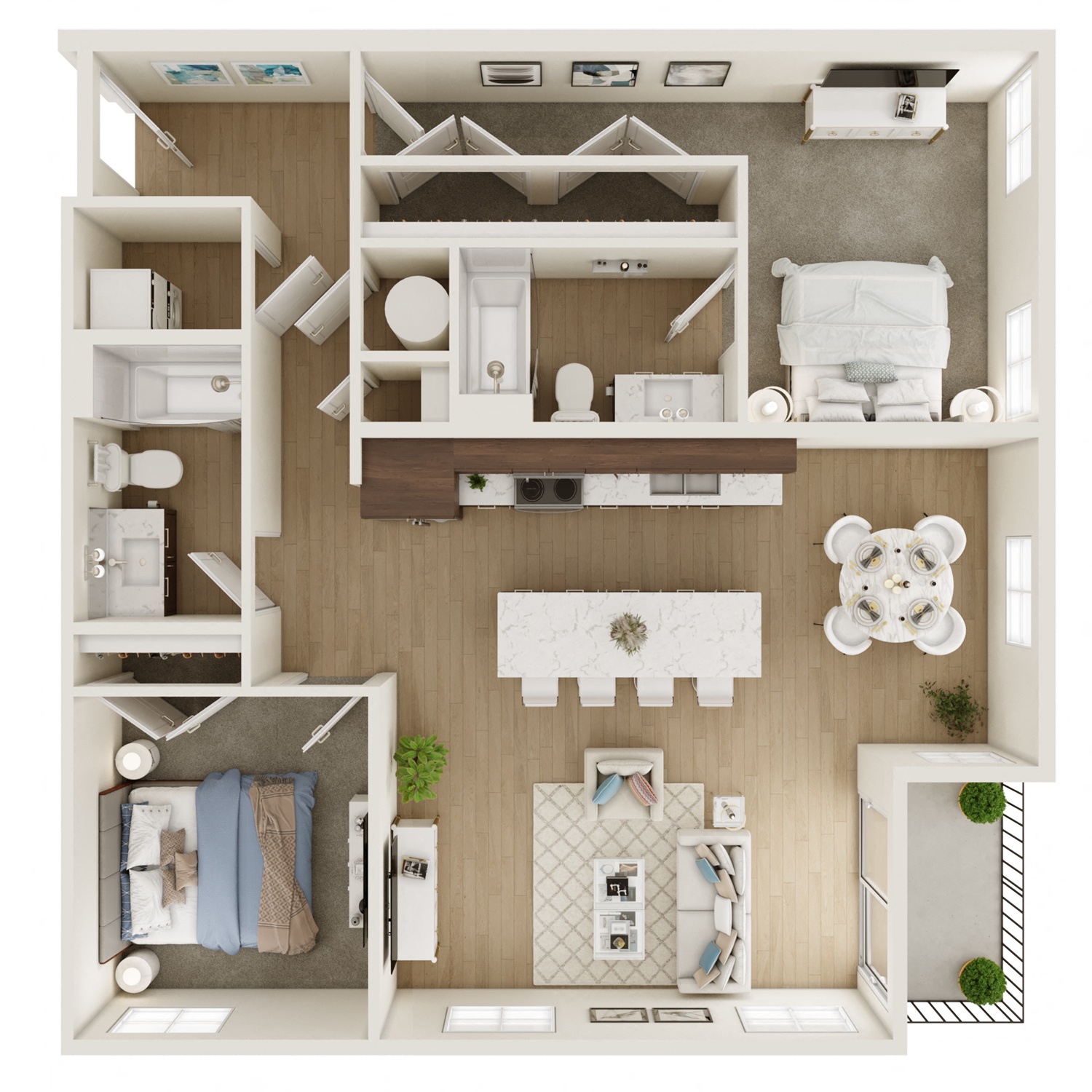 Mondrian floorplan