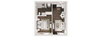 400 SF One Bed One Bath SF at The Grove on Berry in Springdale, AR