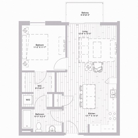 Floor plan at Nexus at Grays Landing in Des Moines, IA