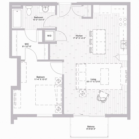 Floor plan at Nexus at Grays Landing in Des Moines, IA