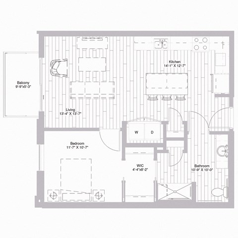 Floor plan at Nexus at Grays Landing in Des Moines, IA