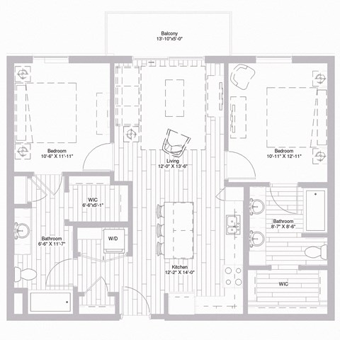 Floor plan at Nexus at Grays Landing in Des Moines, IA