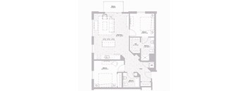 Floor plan at Nexus at Grays Landing in Des Moines, IA