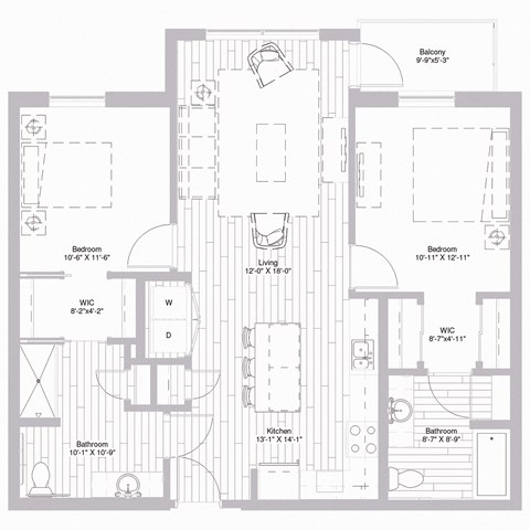 Floor plan at Nexus at Grays Landing in Des Moines, IA