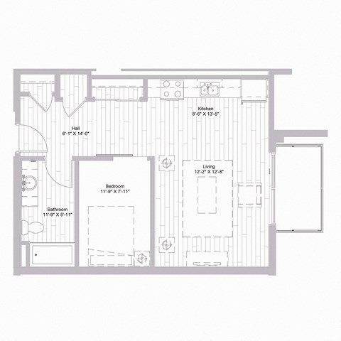 Floor plan at Nexus at Grays Landing in Des Moines, IA