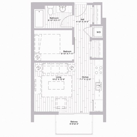 Floor plan at Nexus at Grays Landing in Des Moines, IA