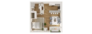 839 SF One Bedroom Apartment at The Parker in Papillion, NE