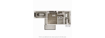 1,084 SF Two Bedroom Townhome floor plan at Sandstone Villas Townhomes in Omaha, NE