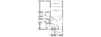 the floor plan of the condo