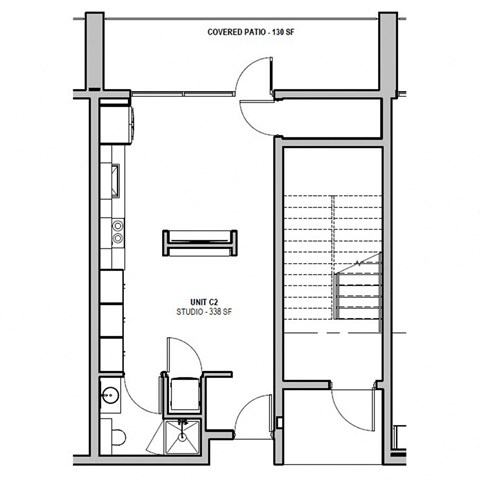 The Solice floor plan at The Howard in Bentonville, AR