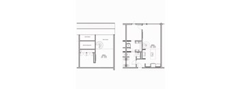 1,025 SF One Bed One Bath Floor Plan at The Howard East Central in Bentonville, AR