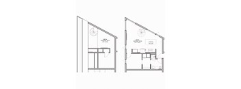 853 SF One Bed One Bath Loft Floor Plan at The Howard East Central in Bentonville, AR