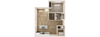 a 1 bedroom floor plan | the mansions on the park