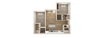 a 1 bedroom floor plan | apartments in garland tx