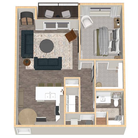 872-884 SF One-Bedroom at VUE19 in Bellevue, NE