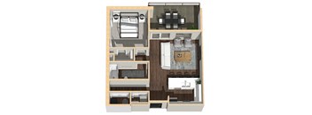 767 SF One Bedroom Apartment Home at Vue 178 in Omaha, NE