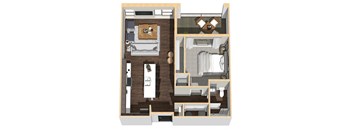 733 SF One Bedroom Apartment Home at Vue 178 in Omaha, NE