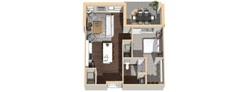 748 SF One Bedroom Apartment Home at Vue 178 in Omaha, NE
